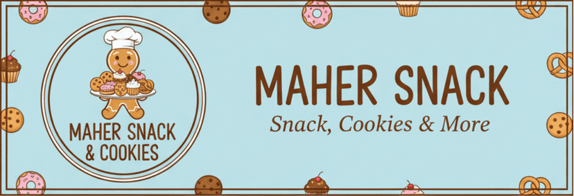 Cookies Maher Snack & Cookies tersusun di piring kayu